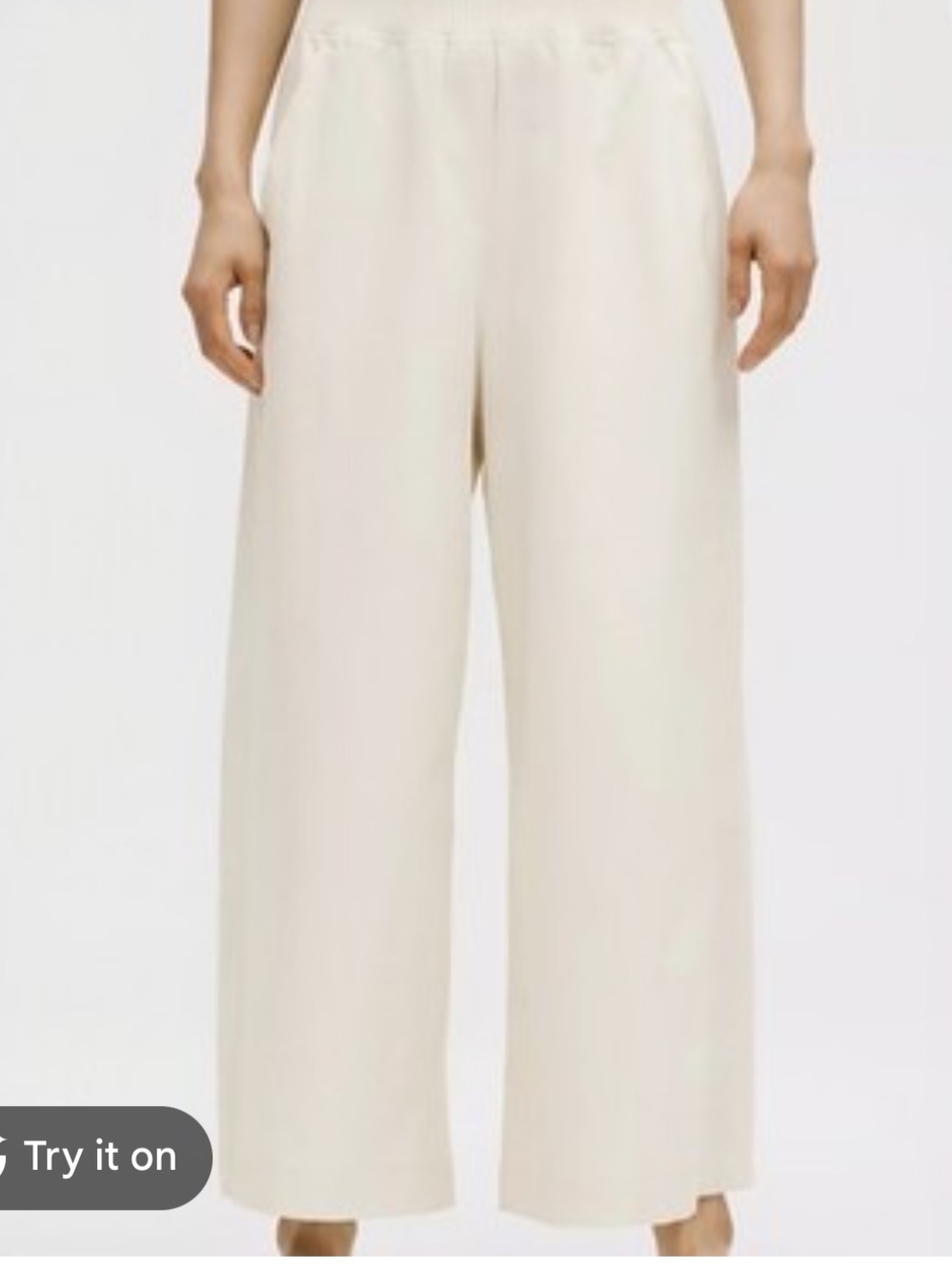 lululemon athletica Wide-Leg Crop Pants with tie waist